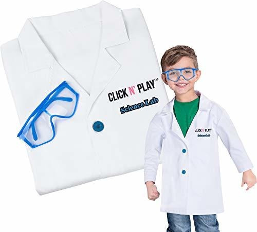 Click N' Play Science Lab Role Play Dress Up Set Blanco