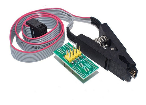 Imagen 3 de 5 de Set Programador Usb Ch341a Soic8 Sop8 Flash Eeprom Bios