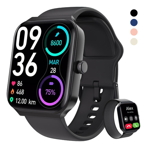 Smartwatch 1.95'' Reloj Inteligente Bluetooth Llamada Alexa