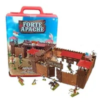 Comprar Forte Apache Batalha Luxo Figuras Pintadas 0062 - Gulliver