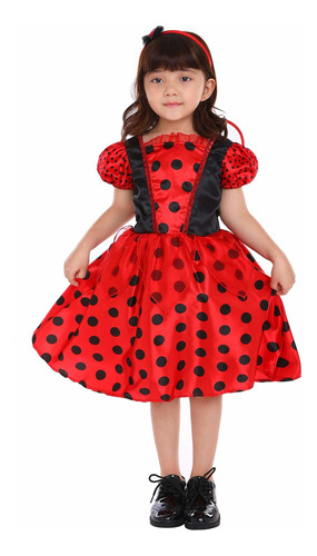 Disfraz De Halloween Para Niñas De Ladybug Tallas 345678