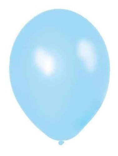 Globos Perlado Color Celeste 12 Pulgadas X 50 U Decoración