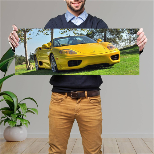 Cuadro 30x80cm Auto 2000 Ferrari 360 Spider Us 7 322