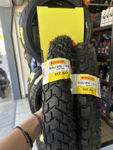 Kit llantas 110/90-17 Y 90/90-19 Pirelli MT60 Honda Bros Xr 150 Nxr