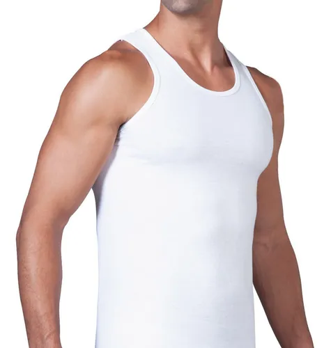 3 Pack Camiseta Playera Ropa Interior Hombre Blanca Algodón