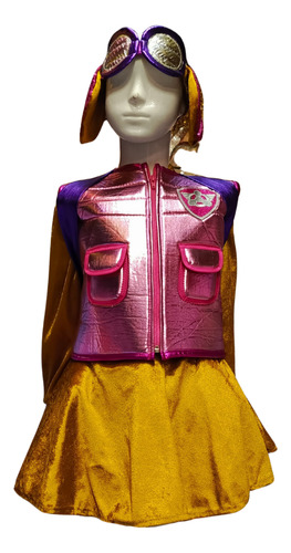 Disfraz Paw Patrol De Sky Para Niñas Cosplay Completo Rosa 4 Años