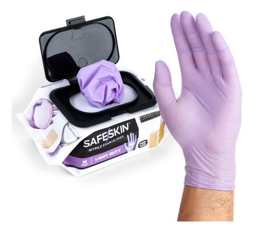 Safeskin - Guantes Desechables De Nitrilo En Paquete Con Di.