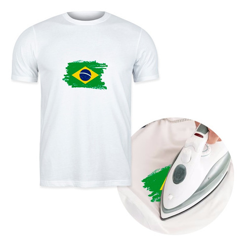 2 Apliques Bandeira Brasil Patch Termocolante Para Roupas