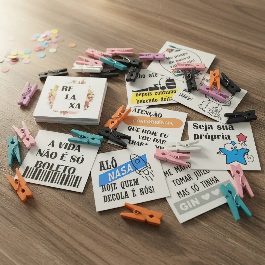 100 Tags Para Drinks E Bebidas Com Mini Pregadores Coloridos