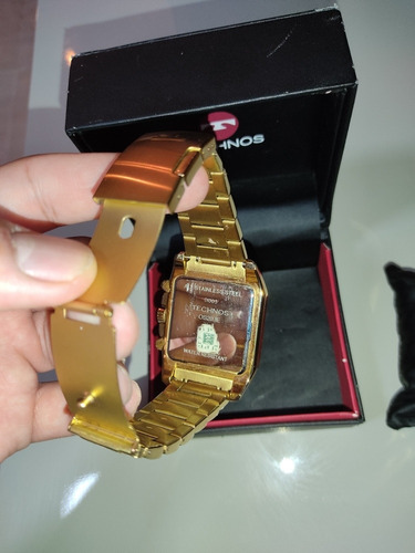 Relógio Technos Os20.ie Banhado A Ouro.