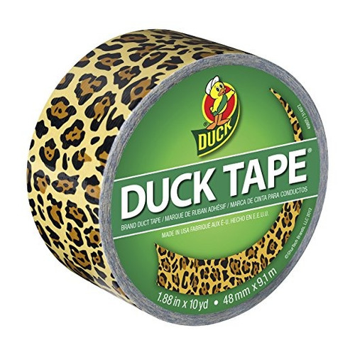 Duck Brand 1379347 Impreso Cinta Aislante, Leopardo Manchado
