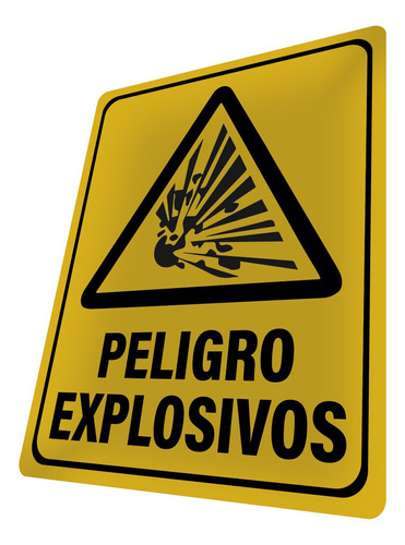 Señalización Peligro Explosivos Letrero