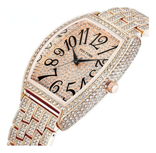 Reloj De Cuarzo Con Diamantes De Moda Pintime 2851