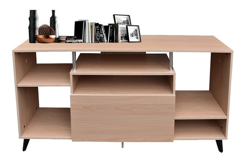 Bufetera Hogare, Credenza, Mueble Recibidor Minimalista, Bg Color Roble