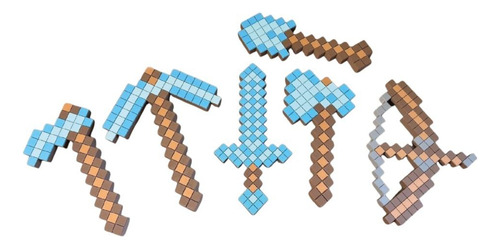 Herramientas Minecraft *espada Pico Hacha Arco Ballesta*