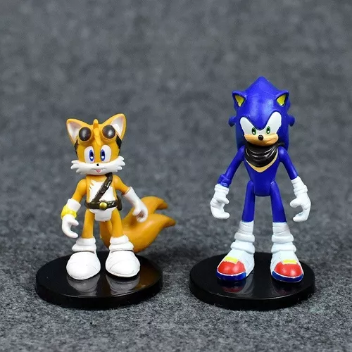 SONIC Coleção Action Figure com 6 Bonecos do Mercado Livre Super Sonic  Metal Sonic Amy Knuckles Tail 