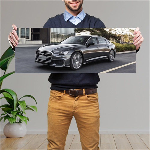 Cuadro 30x80cm Auto 2019 Audi A6 L Sedan S Line 473