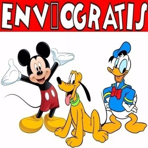 Kit Imprimible Mickey Donald Pluto Tarjetas Candy Invitacion