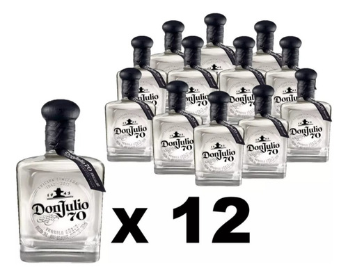 Pack 12 Botellas De Tequila Don Julio 70 De 700ml