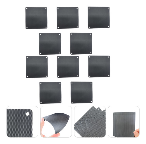 Filtro Fan Mesh Fan Dust Filter Sector, 10 Unidades