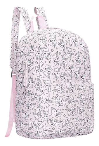 Mochila Target Urbana Niñas 17l Polyester Gatitos Rosa