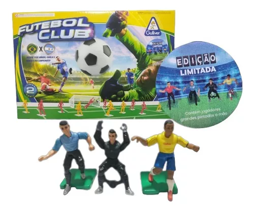 Jogo Futebol Botão Club Brasil x Argentina Original Gulliver