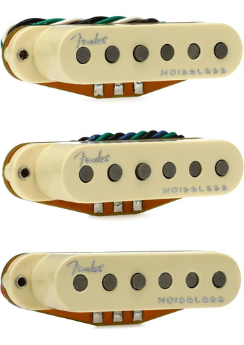 Juego De Pastillas De Bobina Simple Stratocaster Sin Ru...