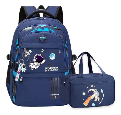 Mochila Ortopédica Para Niños, Astronauta, Lonchera, 2 Uds.