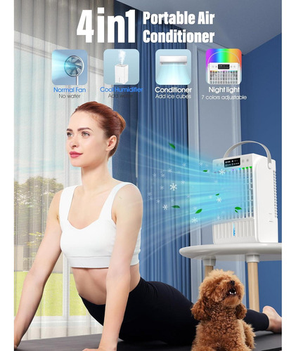 Aire Acondicionado Portátil Jyew F22 Plus 4 En 1 1500ml