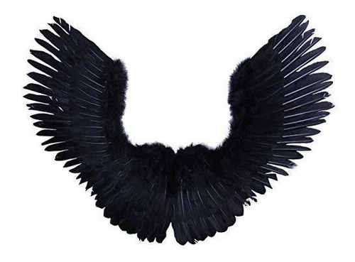 Fashionwings (tm Black Open Swing V - Disfraz De Plumas De Á