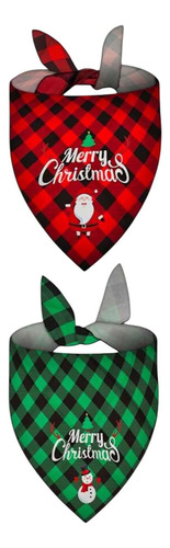 Collar Pañuelo Perros Bufanda Para Mascotas De Navidad Color Verde