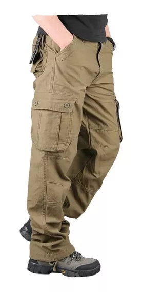 Pantalon Cargo Hombre Gabardine Prelavada Hard Work Intense