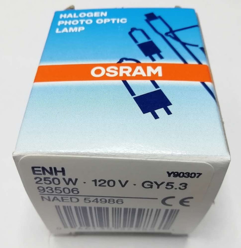 Imagen 3 de 3 de Foco Enh 120v 250w Halógeno Marca Osram Mr16 Tugsteno