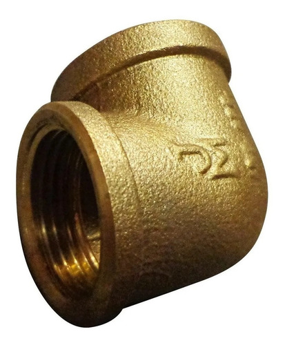 Codo Hh De Bronce Roscado De 1/2 Pulgada Jm