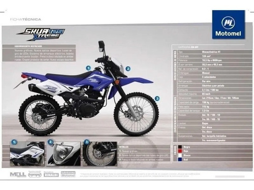 Imagen 15 de 15 de Motomel Skua 125 X-treme - Ahora 12/18 Crédito Dni!