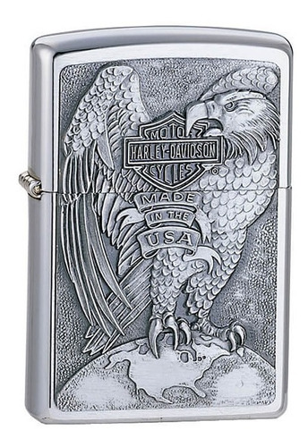 Encendedor Zippo Cromado Mate Harley Davidson