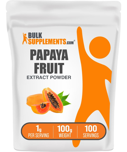 Bulk Supplements Extract0 De Papaya Apoyo Digestivo 100 Grms Papaya