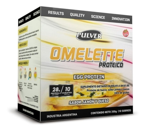 Omelette Proteico X 350 G. (10 Sobres) Egg Protein Pulver