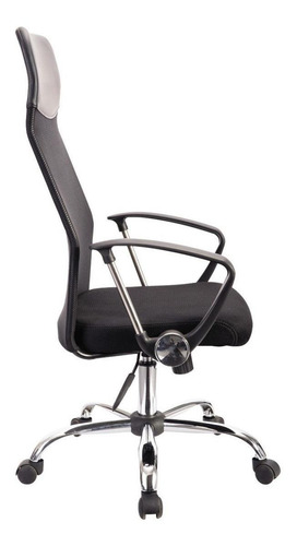 Silla de escritorio Offiho Econo-malla gamer ergonómica negra con tapizado de malla