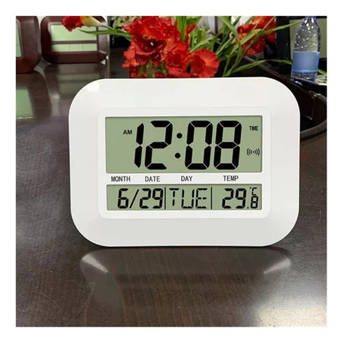 W Alarma De Reloj De Pared Electrónica Grande Con Batería De