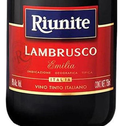 Pack De 6 Vino Tinto Riunite Lambrusco 750 Ml