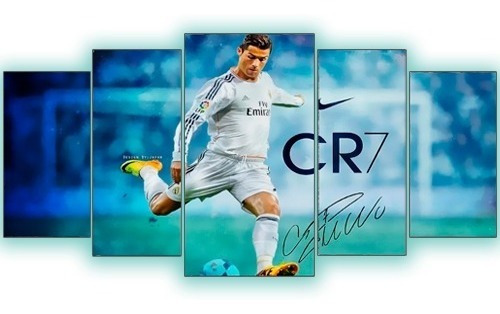 Quadros Decorativo 128x60 Cr7 Ronaldo Lindo Promoção N3