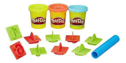 Masa Play-Doh 23414  color numeros en balde