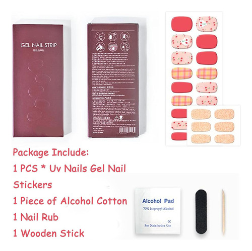 2023 Novos Adesivos De Unhas De Gel Uv Semicurados Com Kit