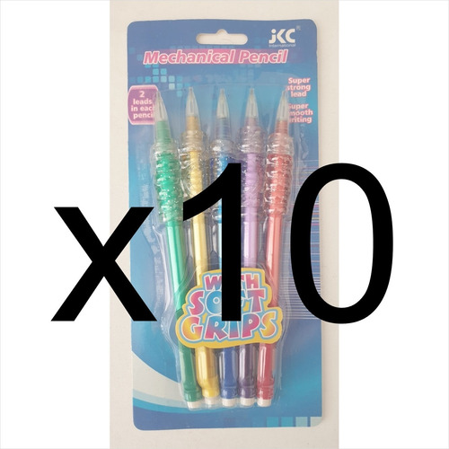 Lapicero Portaminas Jkc 0.5 Mm Glitter Kawaii Pq 10 Set 5 Pz