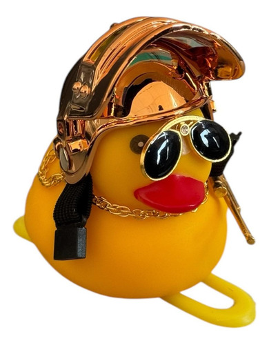 Pato Amarillo Casco Dorado
