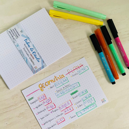 Flashcard - Fichas De Estudio - Bibliográficas Hojas Puntos