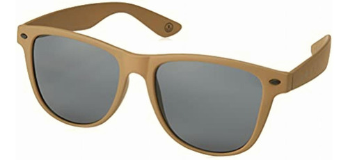 Neff Lentes De Sol Unisex Con Bolsa De Tela, Goma Oliva Color Goma De Oliva Lente Gris Armazón Marrón Diseño Ocean