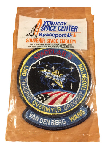 Parche Nasa Emblema Tripulacion Challenger Spacelab 3 Usa