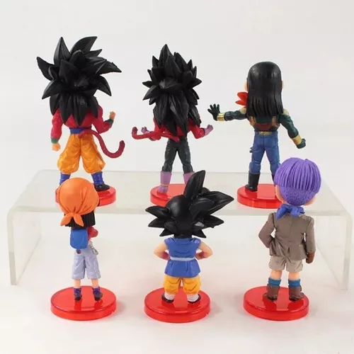 Conjunto de Bonecos de Dragon Ball GT: Coleção de 6 Personagens em Min